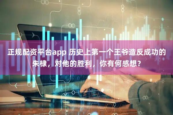 正规配资平台app 历史上第一个王爷造反成功的朱棣，对他的胜利，你有何感想？